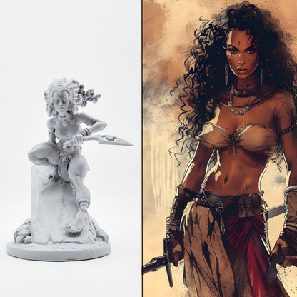 18+ Collector's 3D Printed Model: 60mm Resin model kits figure colorless and self-assembled.