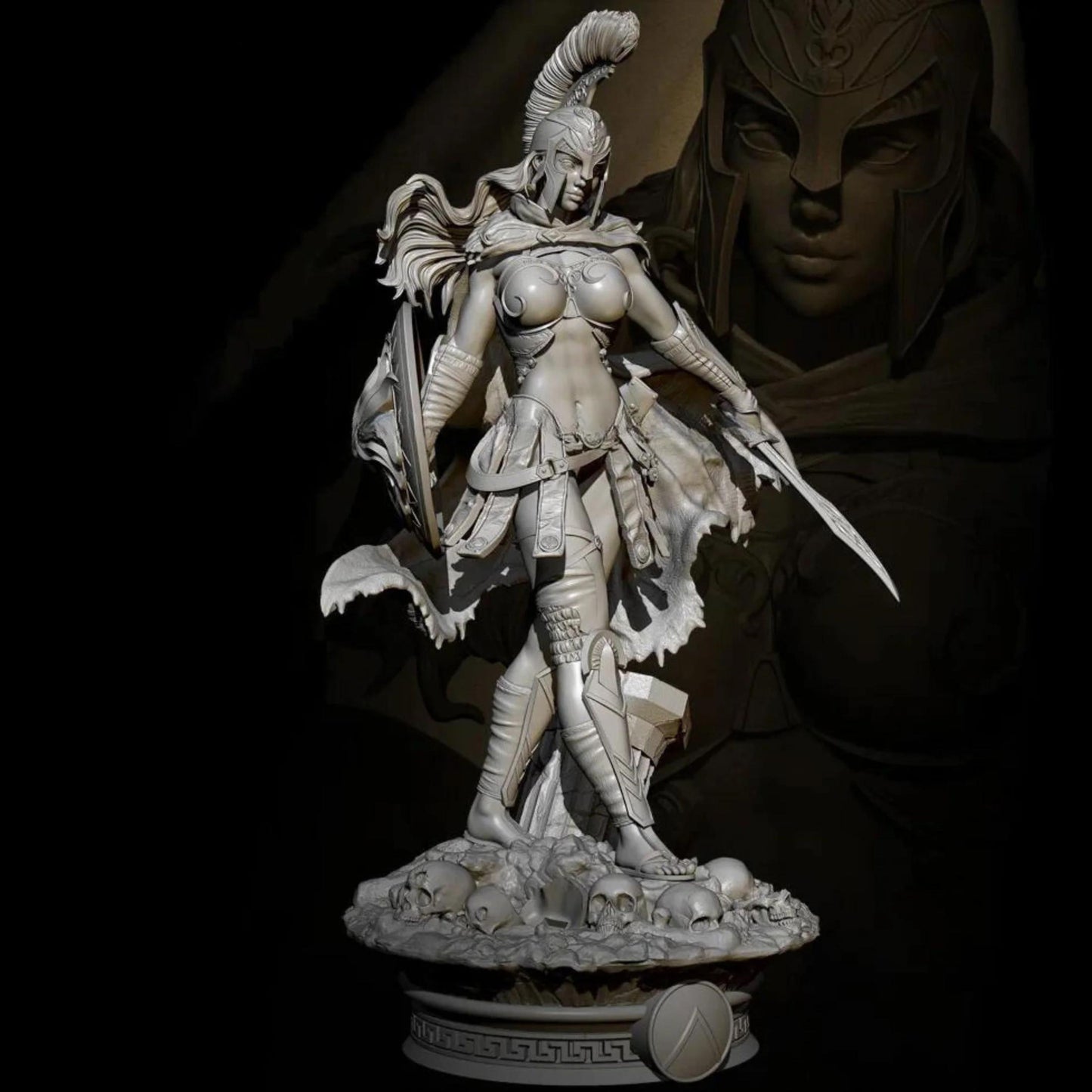 18+ Collector's 3D Printed Model: 1/24 Resin model kits DIY figure toy beauty self-assembled.