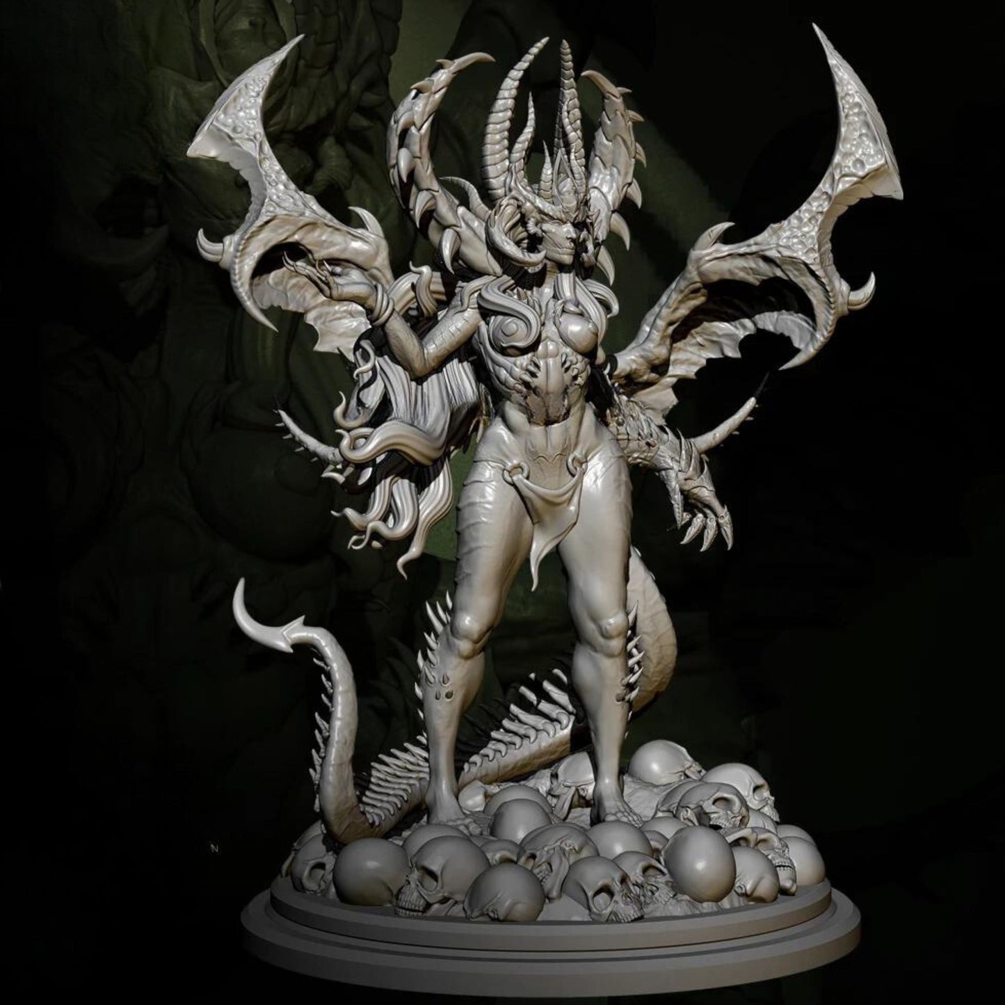 18+ Collector's 3D Printed Model: 88mm Resin model kits figure beauty colorless and self-assembled.
