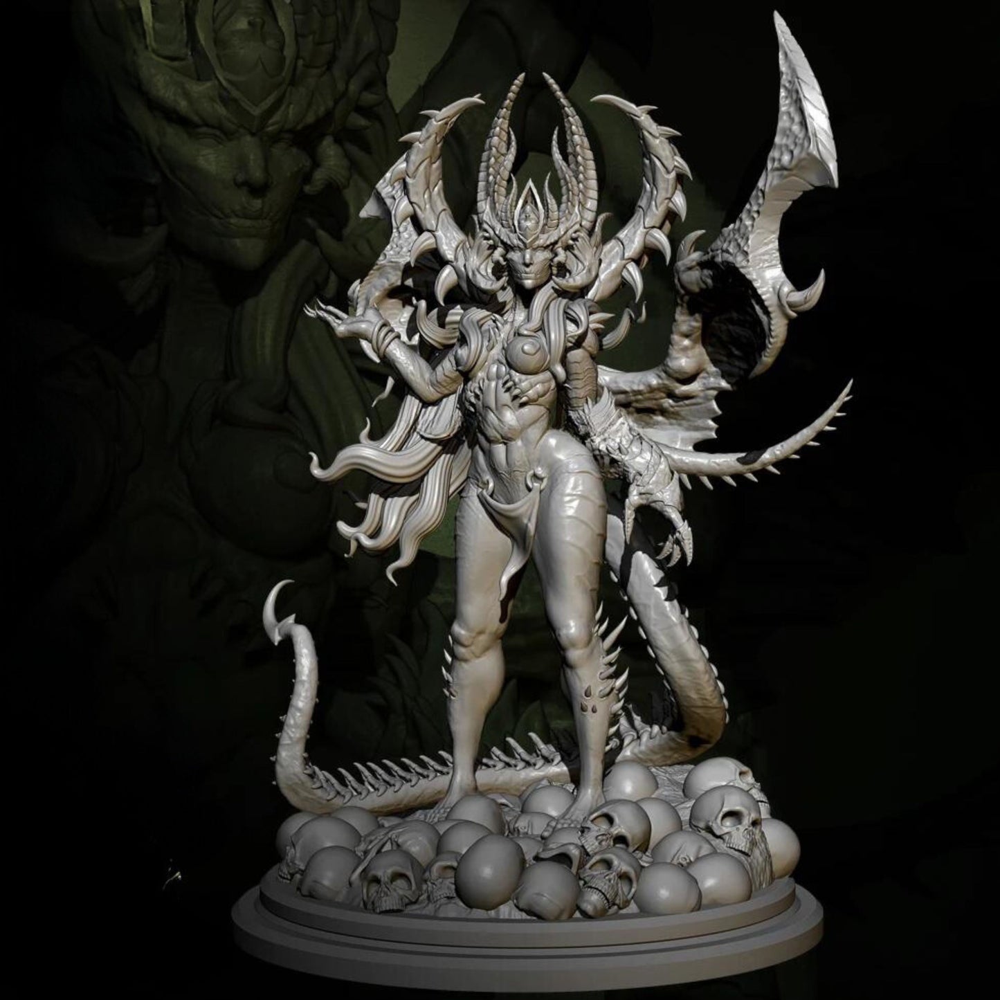 18+ Collector's 3D Printed Model: 88mm Resin model kits figure beauty colorless and self-assembled.
