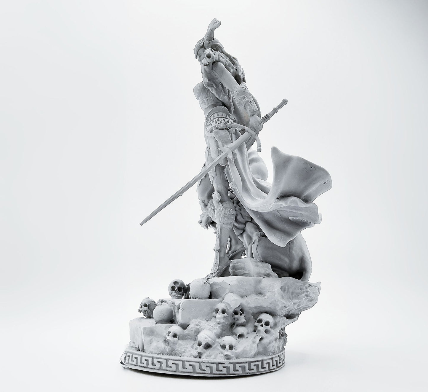 "Shieldmaiden of the Golden Realm: The Divine Guardian's Vigil" – 18+ Collector's Model