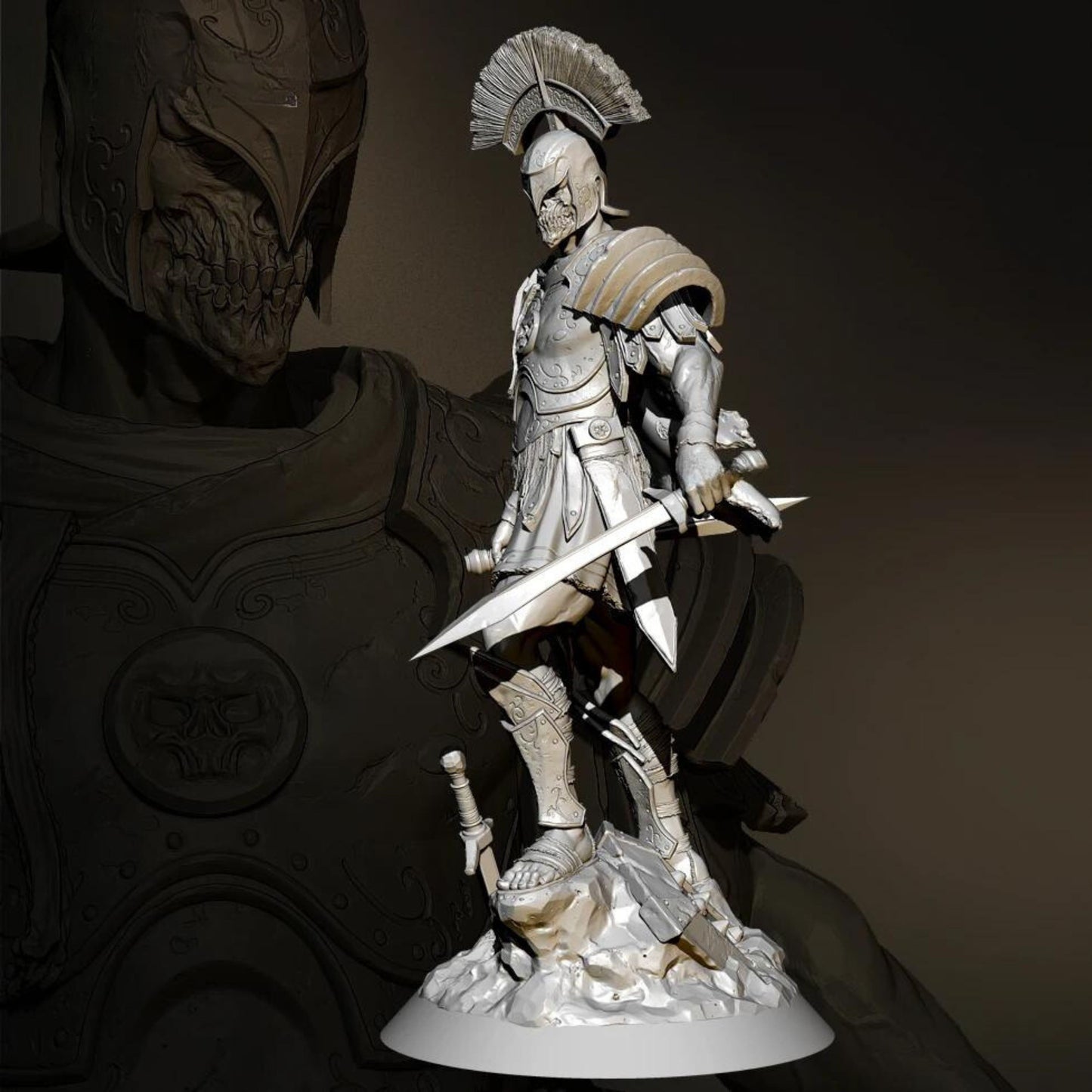 18+ Collector's 3D Printed Model:  55mm 75mm Resin model kits figure colorless and self-assembled.