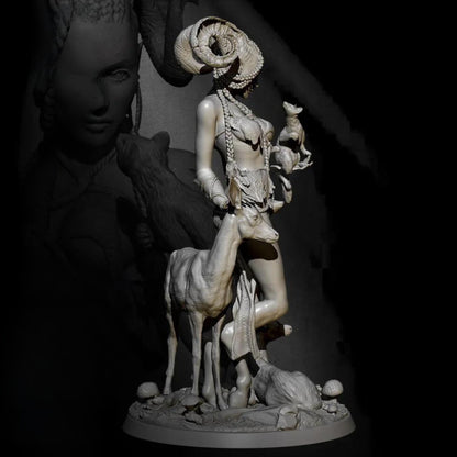 18+ Collector's 3D Printed Model: 1/24 Resin model kits figure beauty colorless and self-assembled.