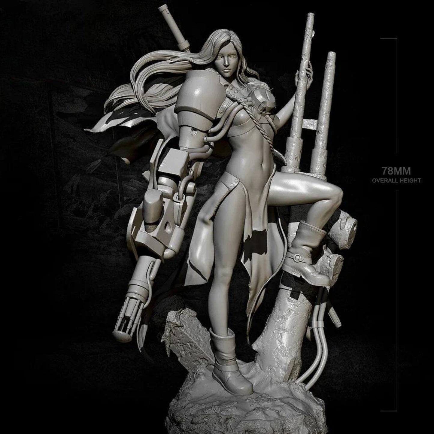 18+ Collector's 3D Printed Model: 78mm Resin model kits figure self-assembled.