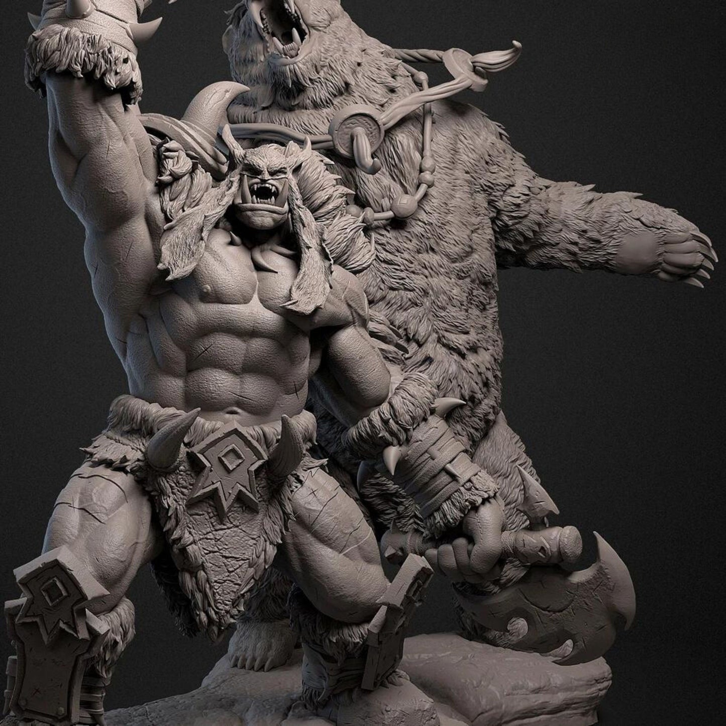 18+ Collector's 3D Printed Model: 55mm 80mmResin model kits figure colorless and self-assembled.