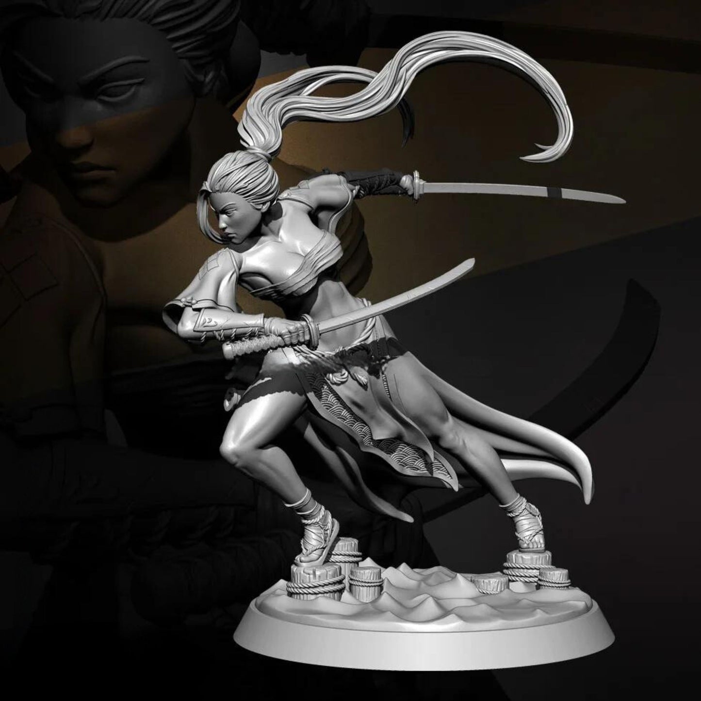 18+ Collector's 3D Printed Model: 76mm Resin model kits figure beauty colorless and self-assembled