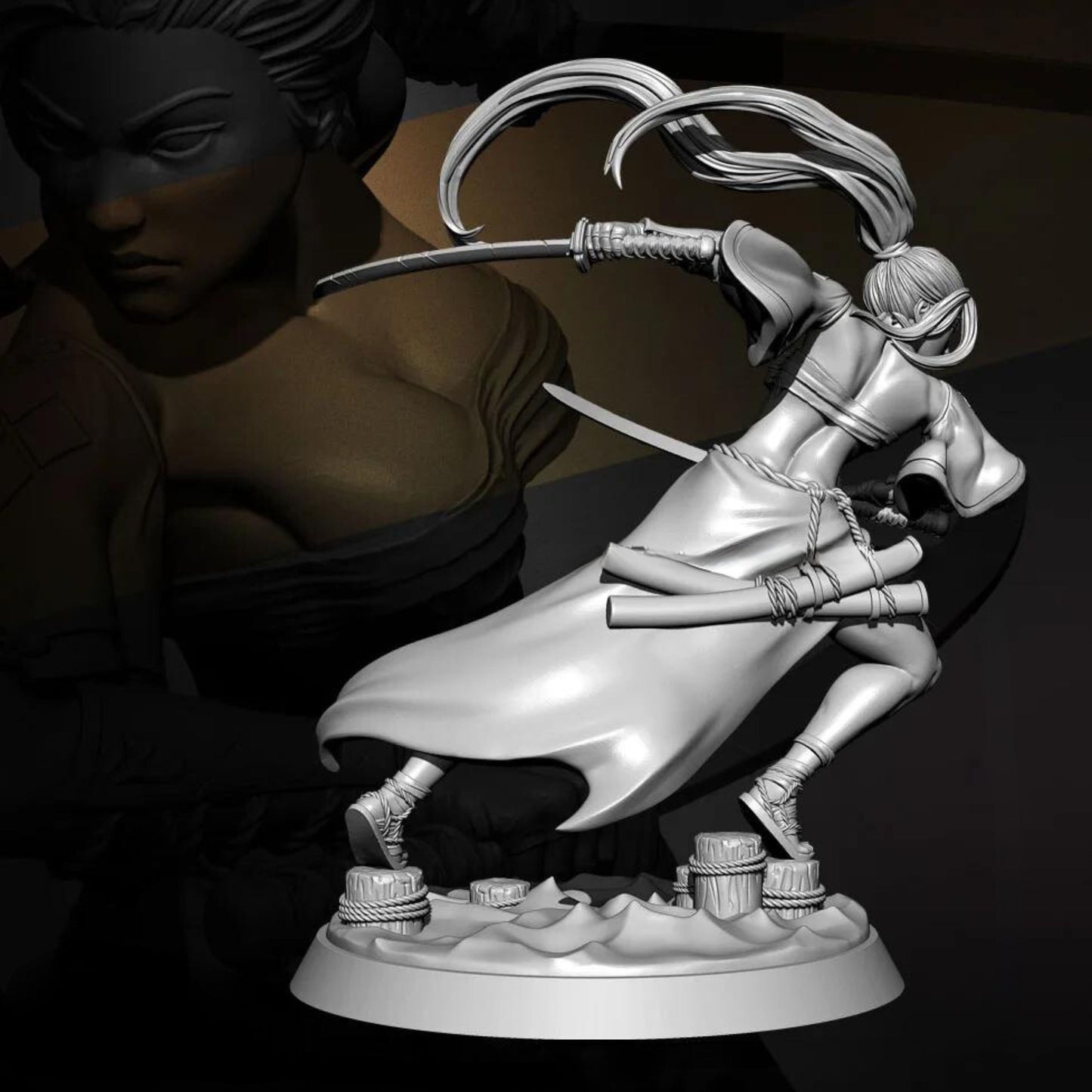 18+ Collector's 3D Printed Model: 76mm Resin model kits figure beauty colorless and self-assembled