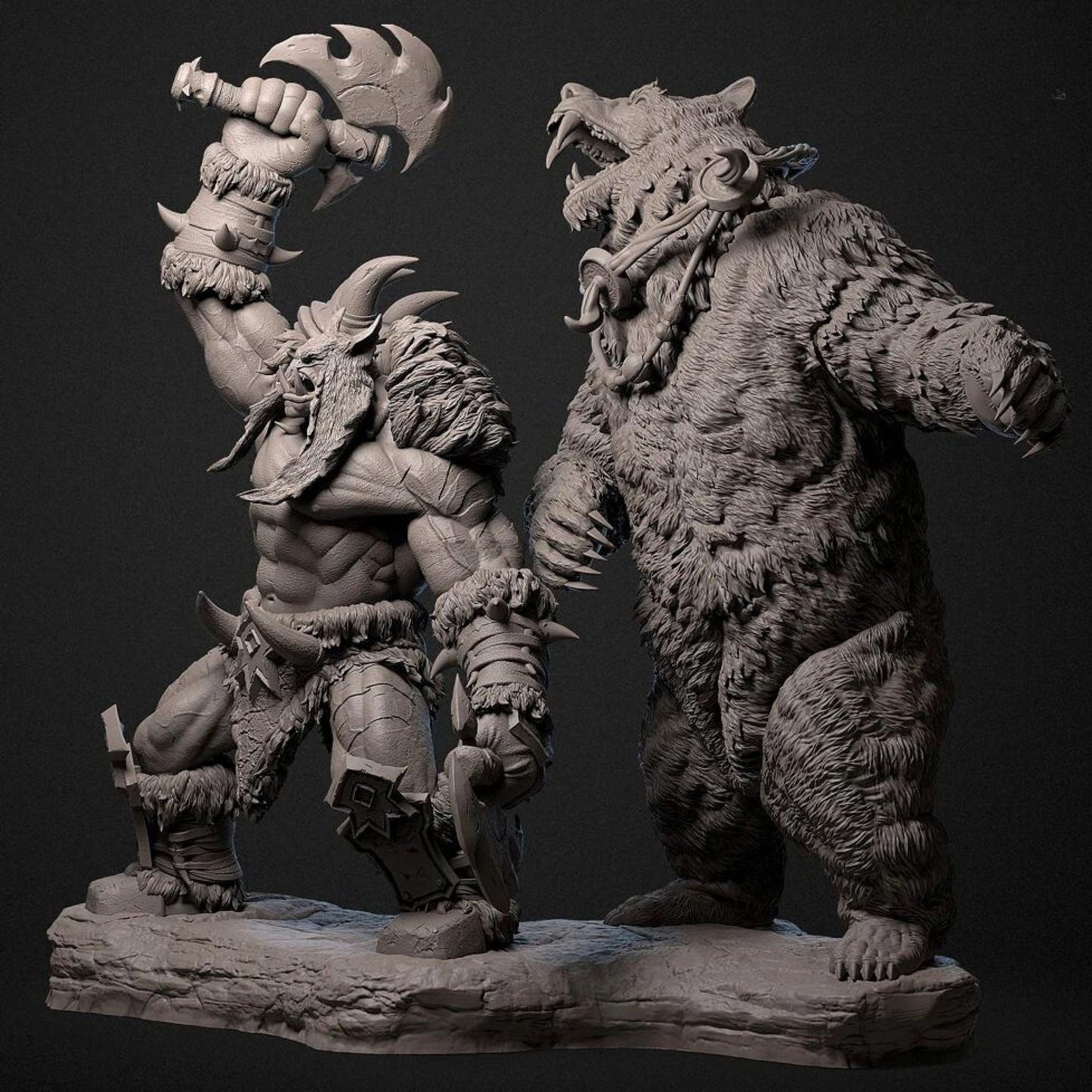 18+ Collector's 3D Printed Model: 55mm 80mmResin model kits figure colorless and self-assembled.