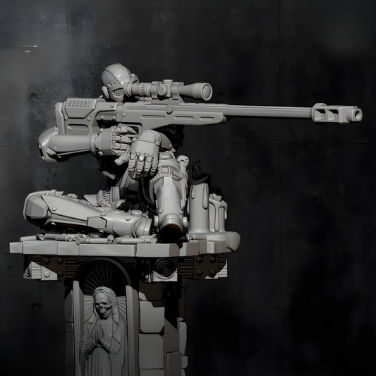 18+ Collector's 3D Printed Model: 50mm Resin model kits Sniper Resin Soldier self-assembled.