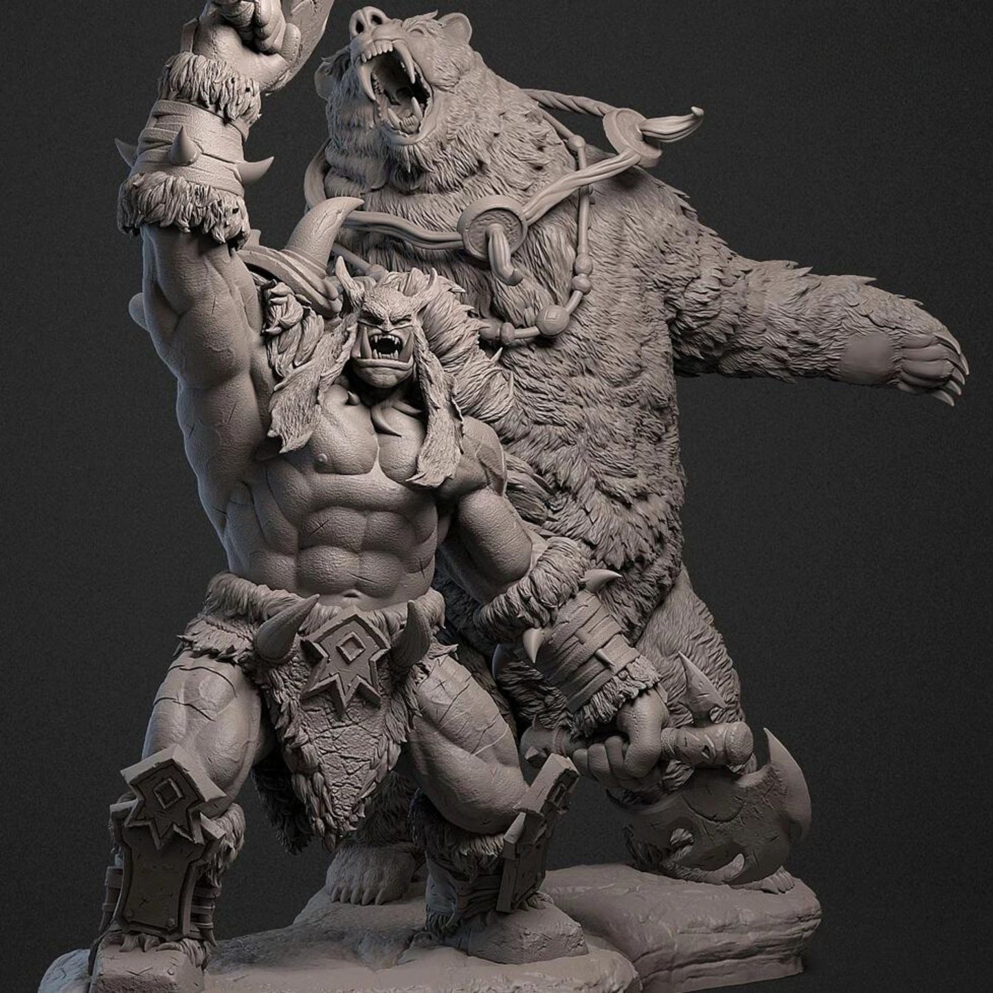 18+ Collector's 3D Printed Model: 55mm 80mmResin model kits figure colorless and self-assembled.