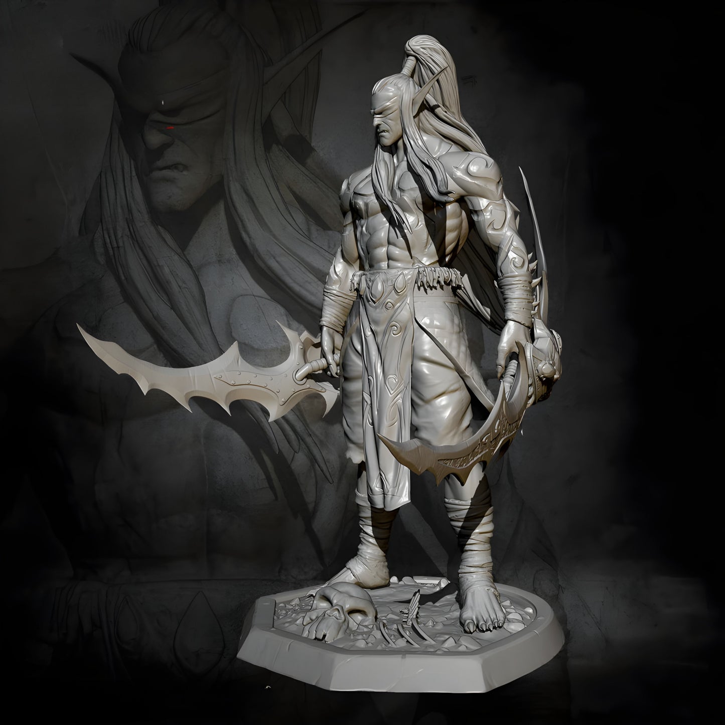 18+ Collector's 3D Printed Model: 75MM Resin model kits self-assemlbed.