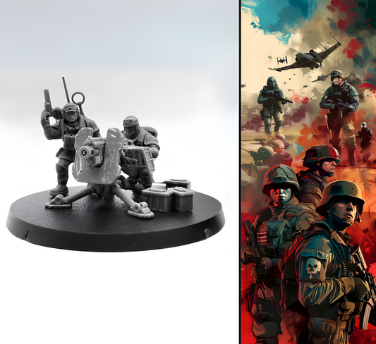 "The Obsidian Phalanx: Dark Matter Troopers" 18+ Collector's Models