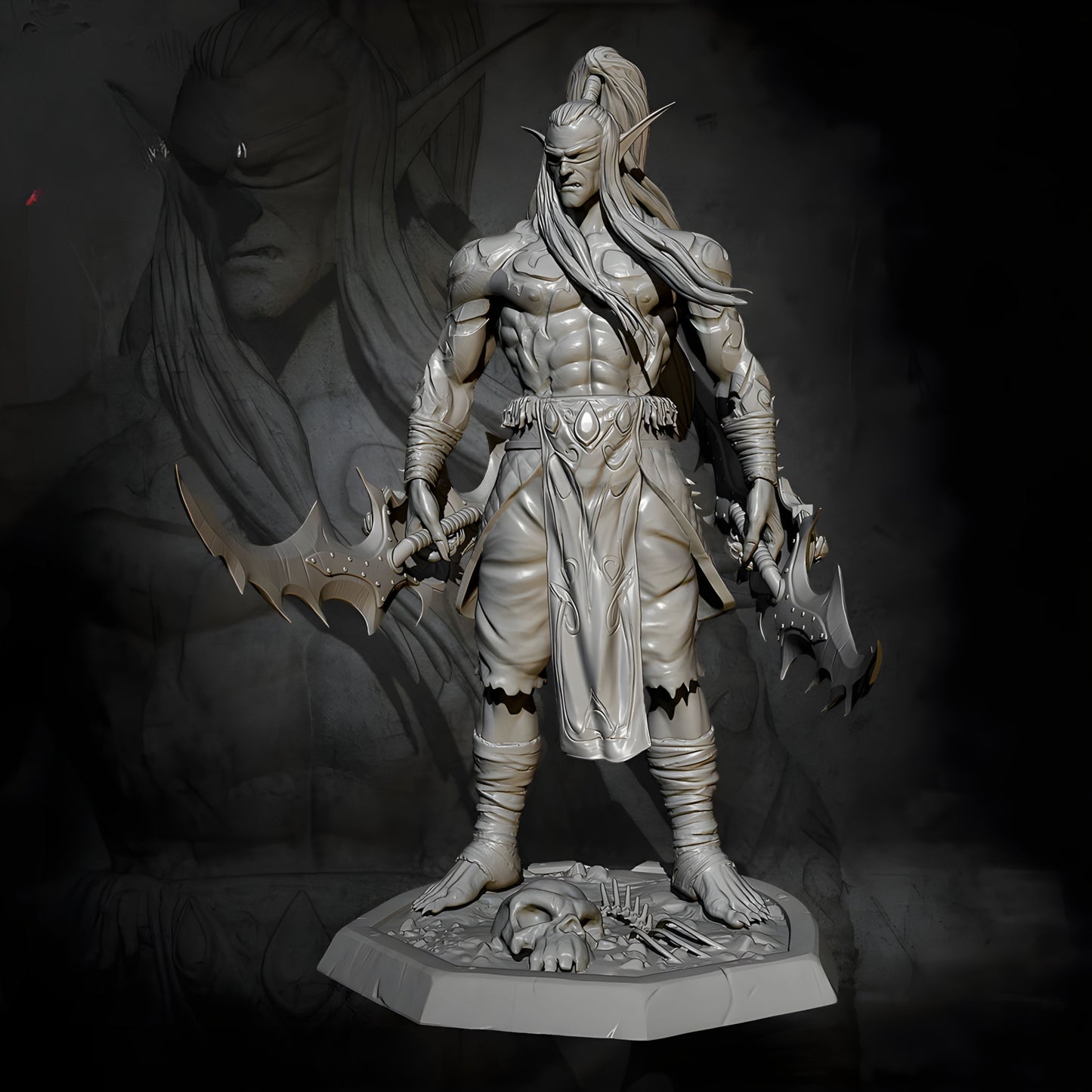 18+ Collector's 3D Printed Model: 75MM Resin model kits self-assemlbed.