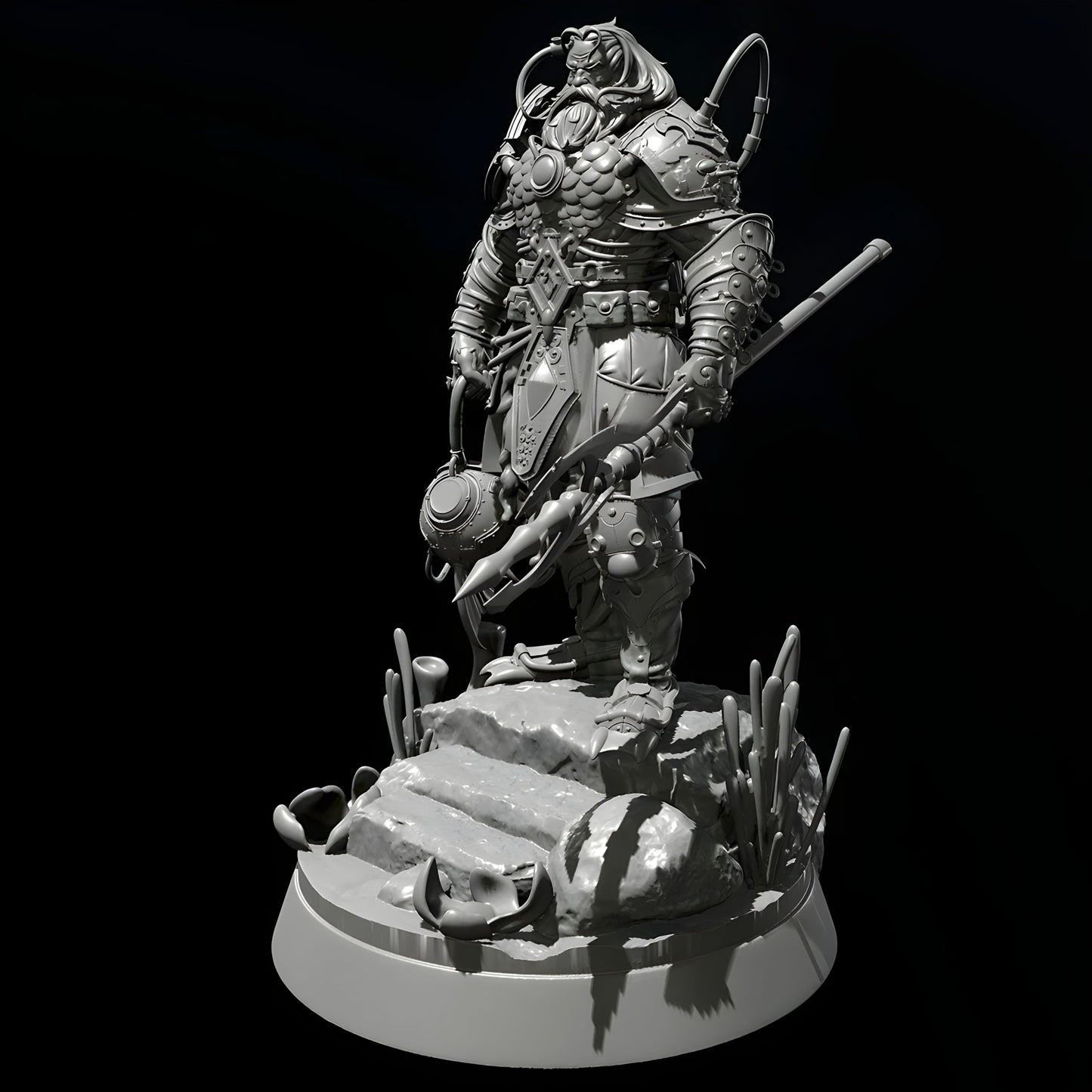 18+ Collector's 3D Printed Model: 38mm 50mm 75mm Resin model kits figure colorless and self-assembled3D Printing.