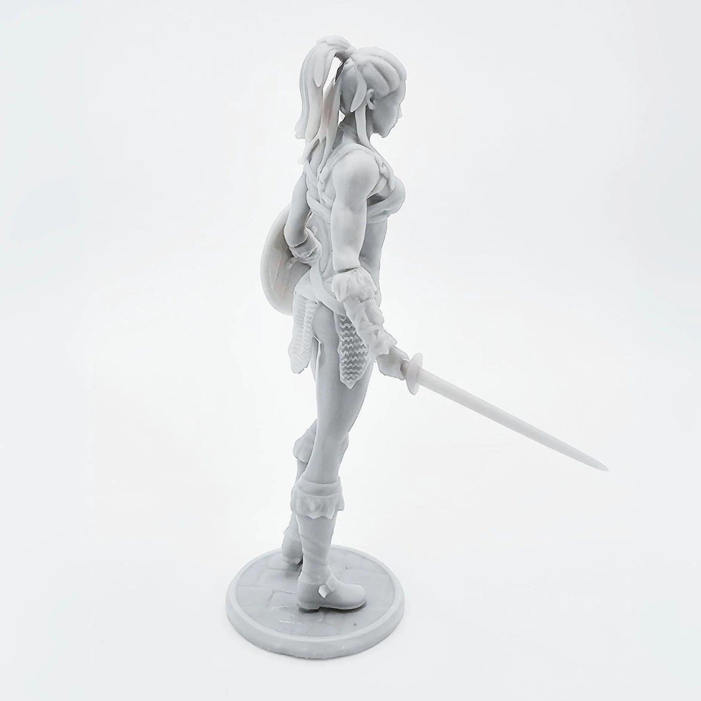 18+ Collector's 3D Printed Model:  1/24 75mm 1/18 100mm Resin Model Kits Beautiful Girl Gladiator Figure Unpainted No Color