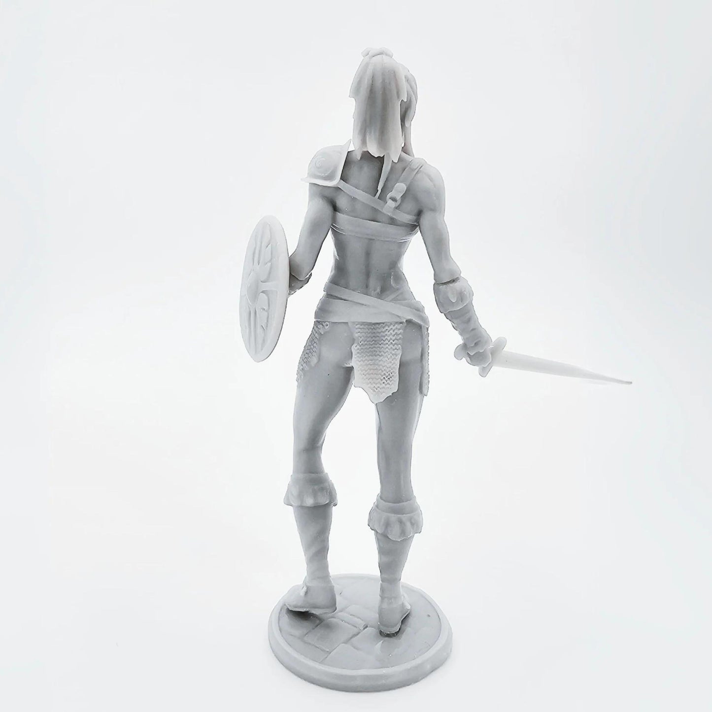 18+ Collector's 3D Printed Model:  1/24 75mm 1/18 100mm Resin Model Kits Beautiful Girl Gladiator Figure Unpainted No Color