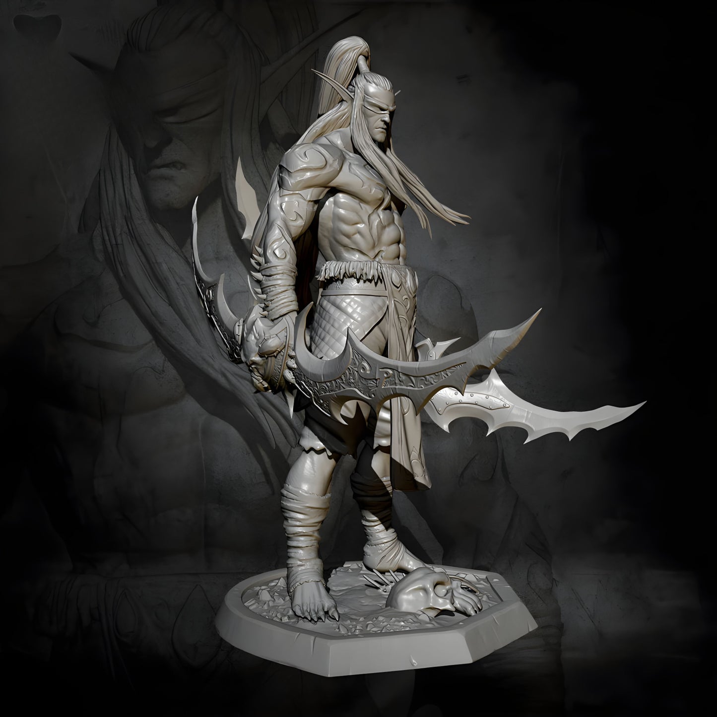 18+ Collector's 3D Printed Model: 75MM Resin model kits self-assemlbed.