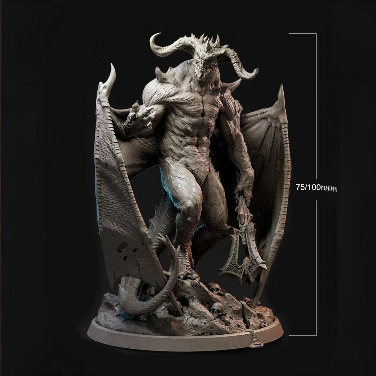 18+ Collector's 3D Printed Model:  1/24 75mm 1/18 100mm Resin Model Kits Beast king Figure Unpainted No Color RW-332