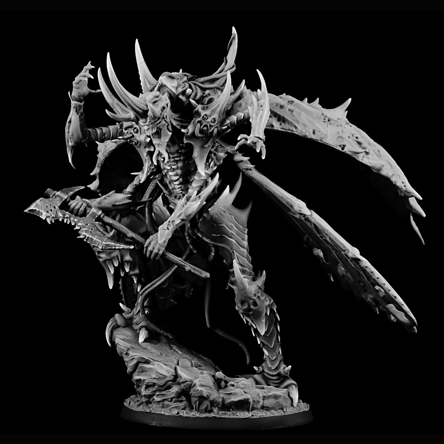 18+ Collector's 3D Printed Model: Resin Figure Model Kit Unassambled 127mm ancient fantasy warrior stand with base. Unpainted collect Figure Building Kit