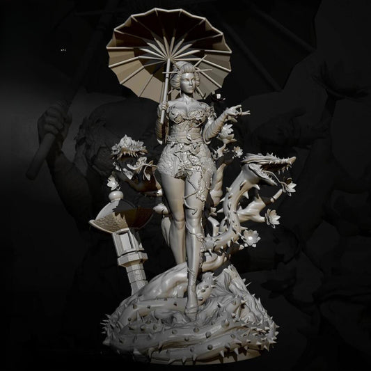 18+ Collector's 3D Printed Model: 1/24 Resin model kits figure beauty colorless and self-assembled.