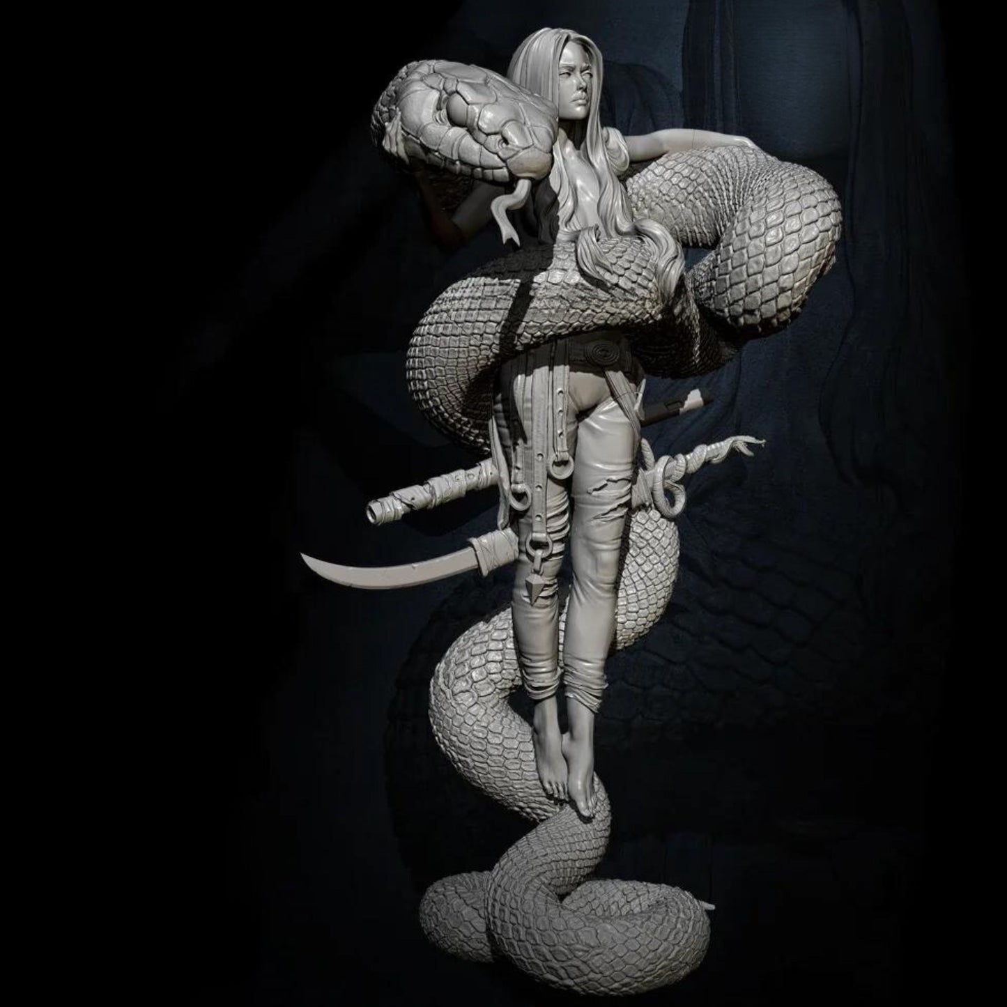 18+ Collector's 3D Printed Model: 75mm 1/24 Resin model kits figure beauty colorless and self-assembled