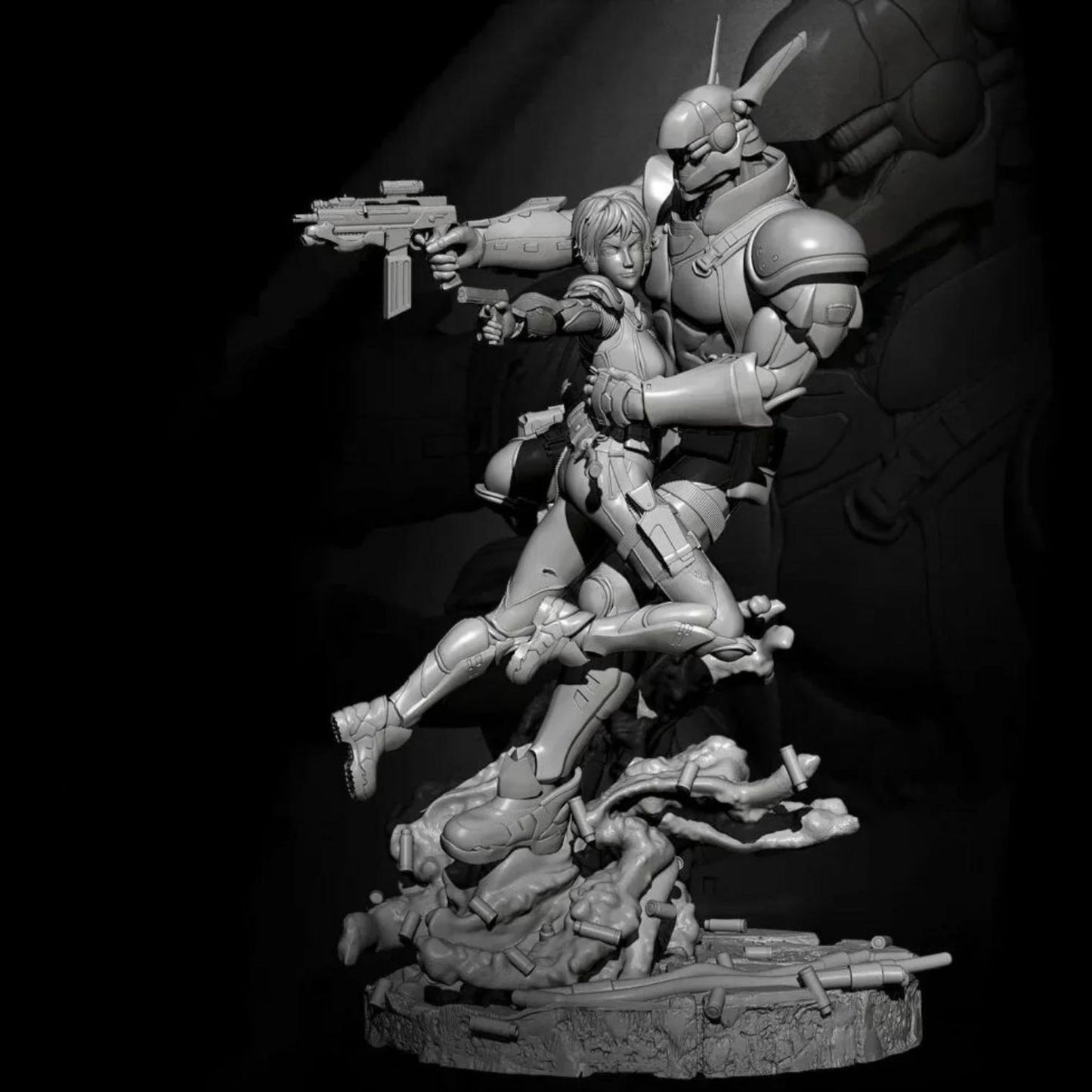 18+ Collector's 3D Printed Model: 1/24 Resin model kits DIY figure self-assembled.