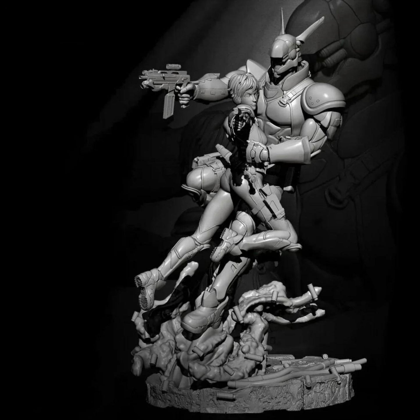 18+ Collector's 3D Printed Model: 1/24 Resin model kits DIY figure self-assembled.