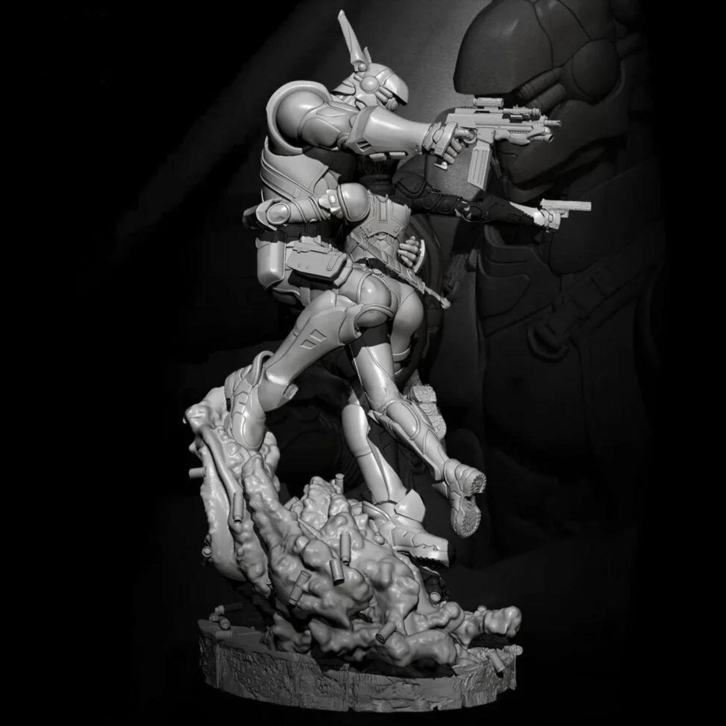 18+ Collector's 3D Printed Model: 1/24 Resin model kits DIY figure self-assembled.