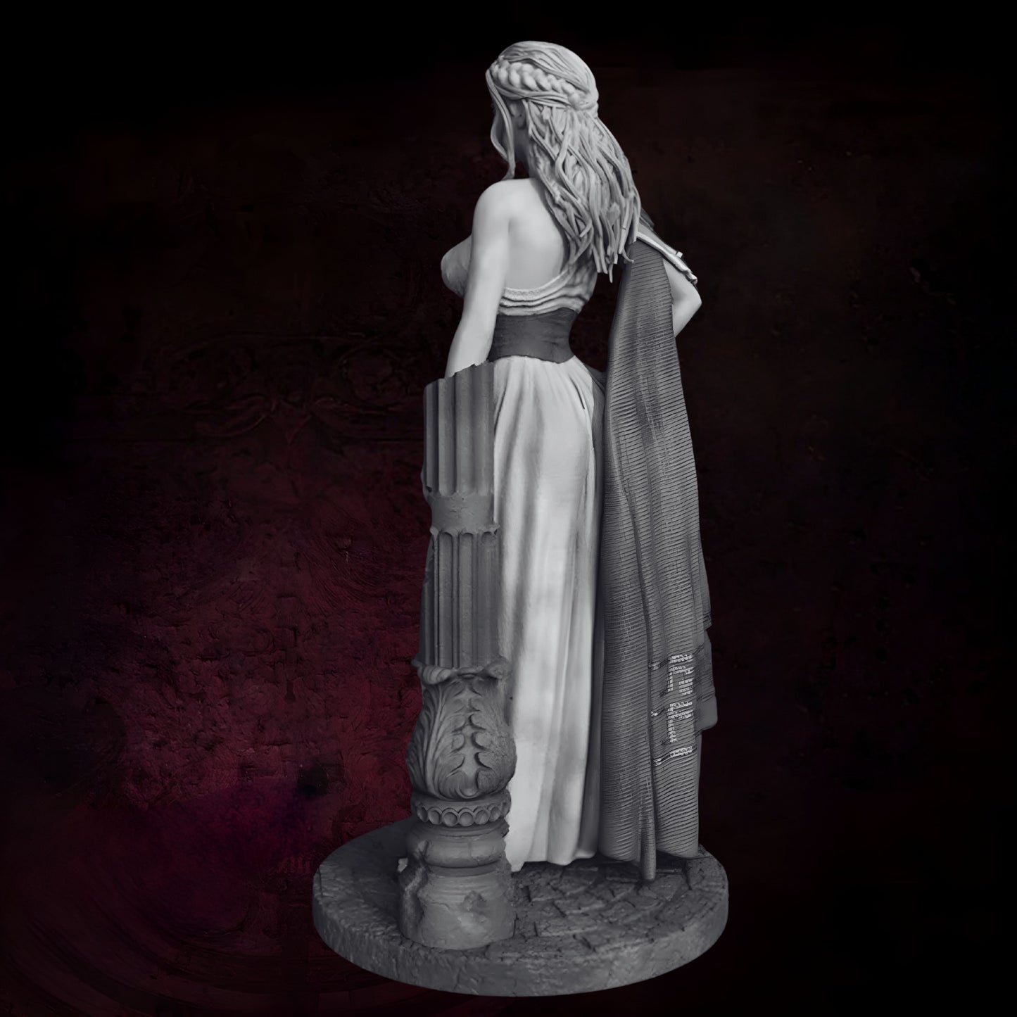 18+ Collector's 3D Printed Model:  1/24  1/18  Resin Model Kit Greek Goddess Figure Sculpture  Unpainted No Color.