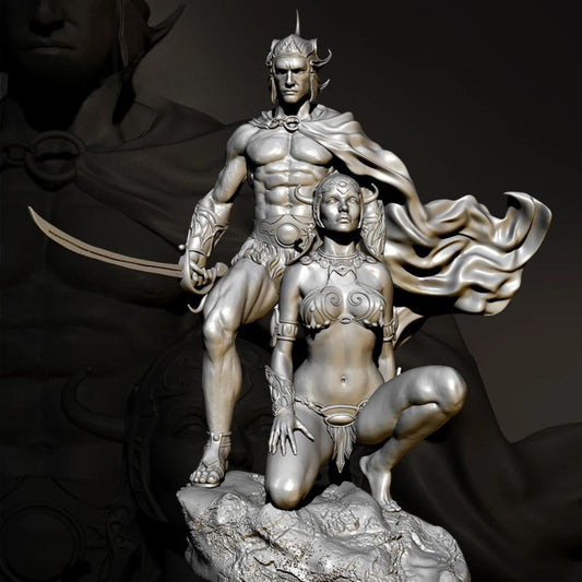 18+ Collector's 3D Printed Model: 50mm 76mm Resin model kits figure beauty colorless and self-assembled.