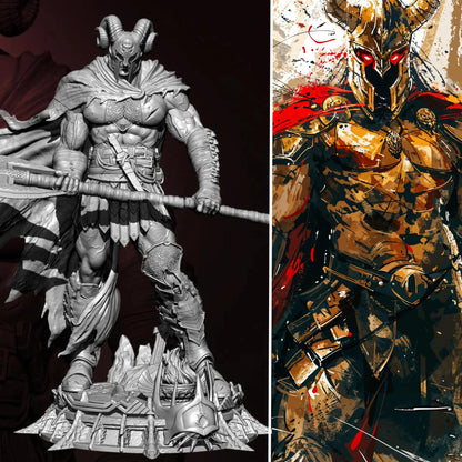 18+ Collector's 3D Printed Model:  85mm Resin model kits figure colorless and self-assembled.