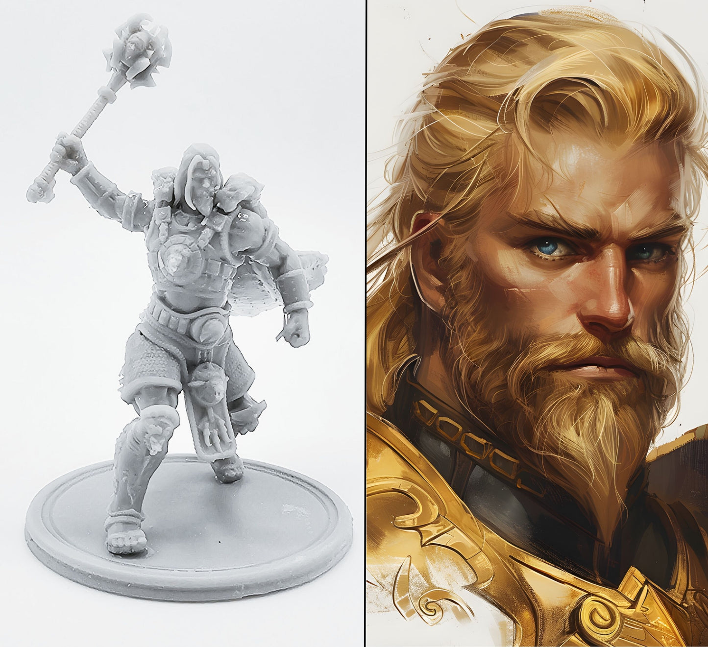 "The Unyielding Warrior of Golden Armor" 18+ Collector's Model