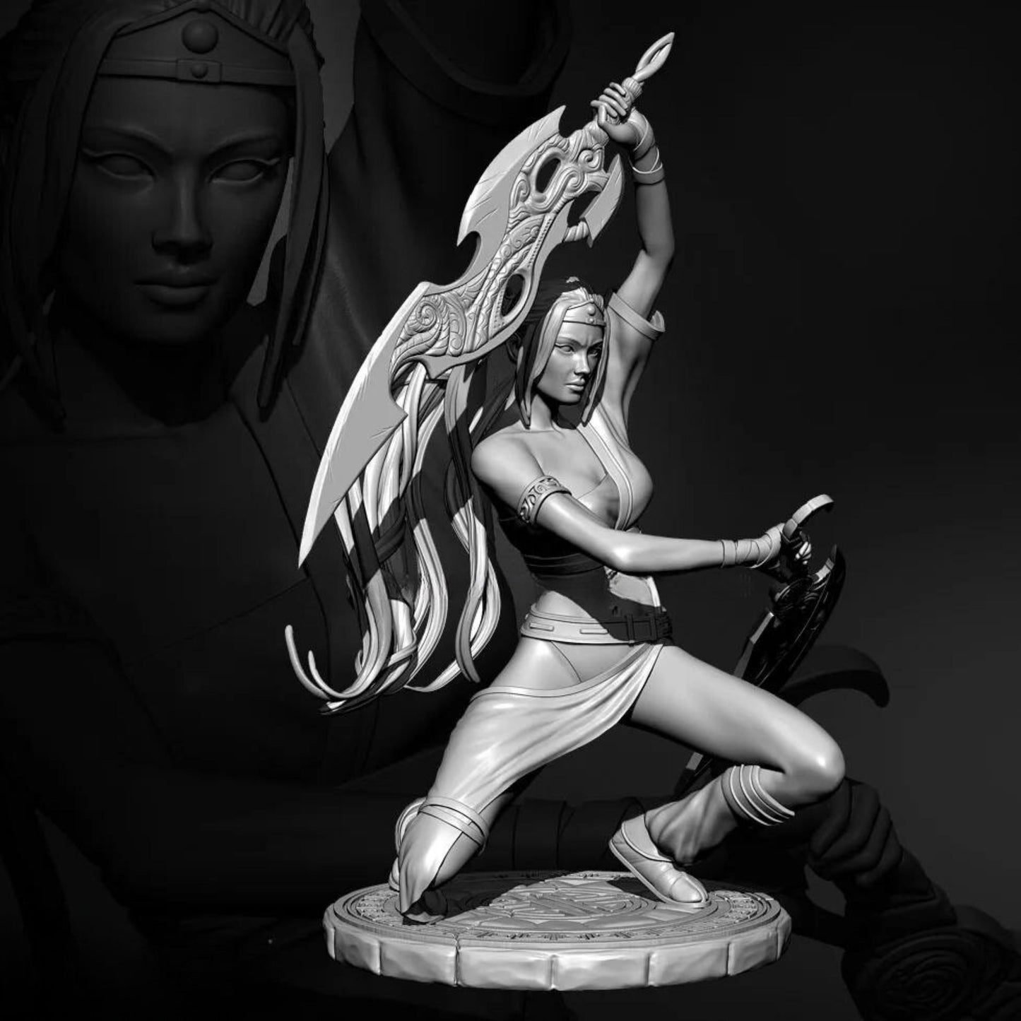 18+ Collector's 3D Printed Model:  76mm Resin model kits DIY figure beauty colorless and self-assembled.