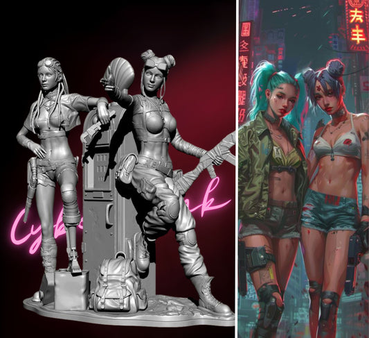 "Aria & Fiona Gale: The Sisters of The Storm's Edge" 18+ Collector's Model