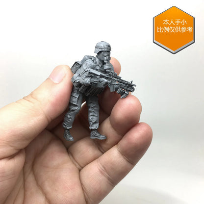 Yufan Model 1/35 U.s. Special Forces Skeleton Biochemical Soldier B Resin Soldier Military Figure Unmounted Kits Tlp-08