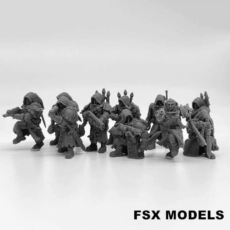 Janissaries Squad of the Imperial Force Resin Model Kit Miniature 28mm Scale Tabletop War Gaming Unpainted Soldier Figures