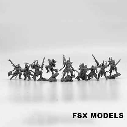 Kill Squad Elves Resin Model Kit 28mm Scale Minitaure Resin Doll Tabletop War Gaming Unpainted Soldier Figures