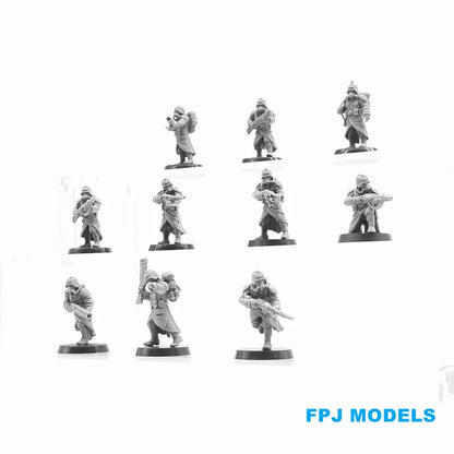 28mm Scale Model Kit Grim Guard Infantry Resin Model Miniature soldier Figures Unpainted Tabletop Gaming Resin Kit