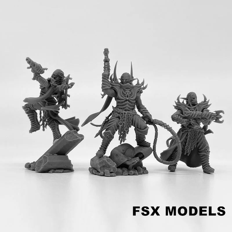 Kill Squad Elves Resin Model Kit 28mm Scale Minitaure Resin Doll Tabletop War Gaming Unpainted Soldier Figures