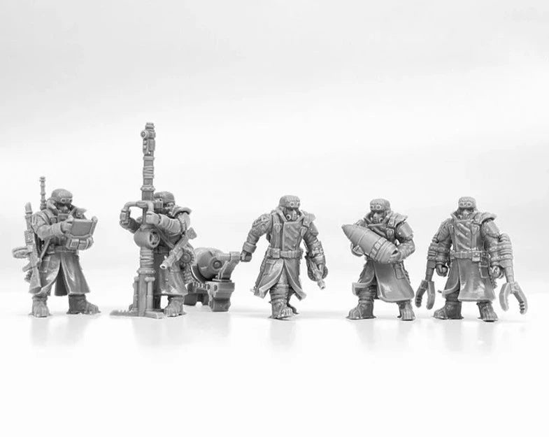 Artillery Crew of the Imperial Force Resin Model Kit Miniature War Gaming Unpainted Soldier Figures 28mm Scale Tabletop Gaming