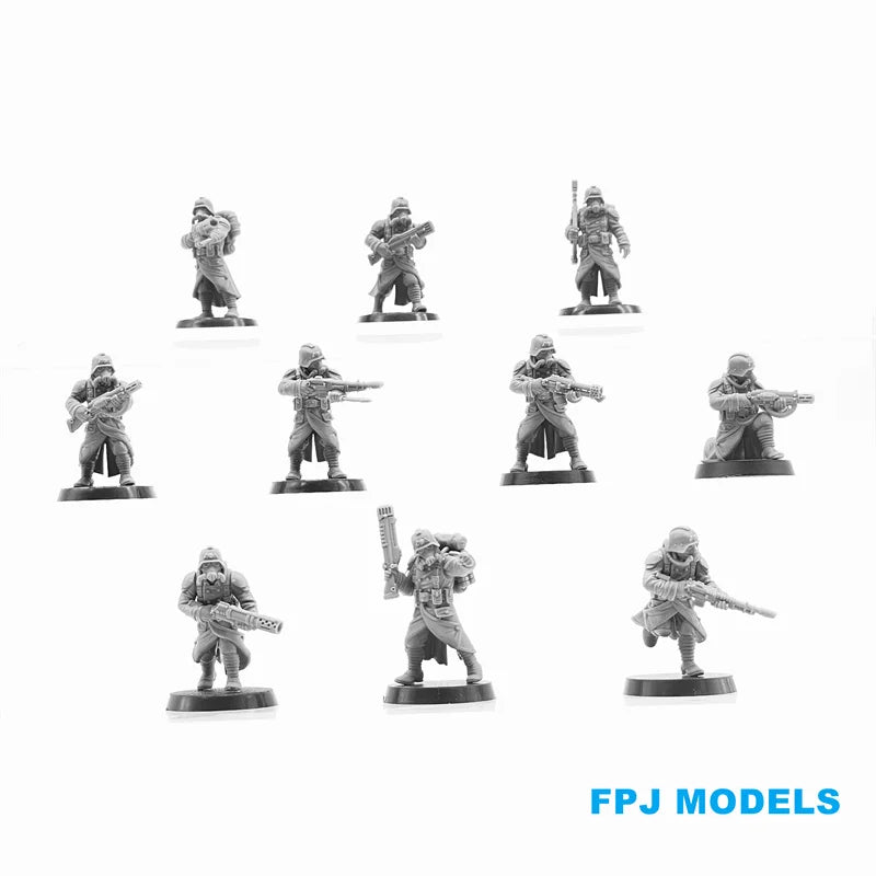 28mm Scale Model Kit Grim Guard Infantry Resin Model Miniature soldier Figures Unpainted Tabletop Gaming Resin Kit