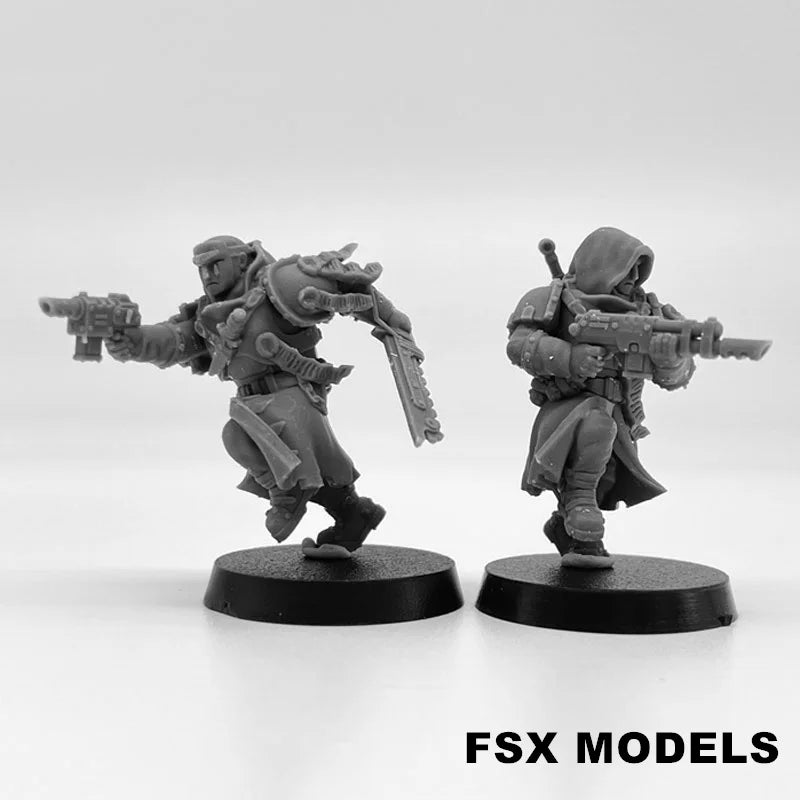 Janissaries Squad of the Imperial Force Resin Model Kit Miniature 28mm Scale Tabletop War Gaming Unpainted Soldier Figures