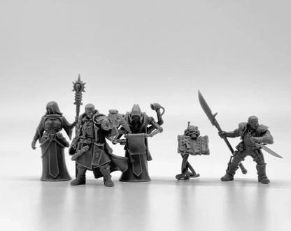 Inquisition Kill Squad Resin Model Kit 28mm Scale Miniature Tabletop War Gaming Unpainted Soldier Figures