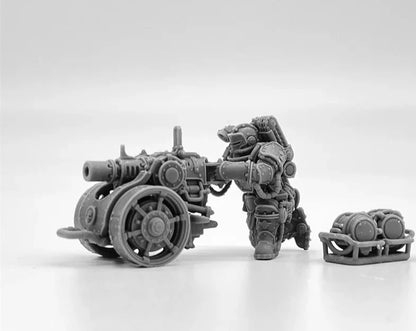 Solar Guard Heavy Support Squad of the Imperial Force Resin Model Kit Miniature 28mm Scale Tabletop Gaming Soldier Figures