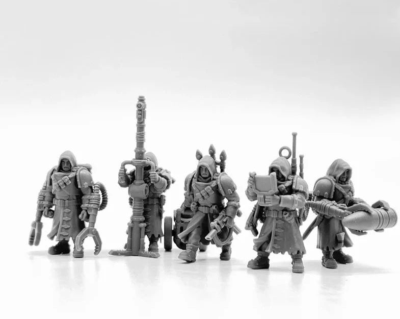 Artillery crew of the Imperial Force Resin Model Kit War Gaming Unpainted Soldier Figures 28mm Scale Miniature Tabletop Gaming