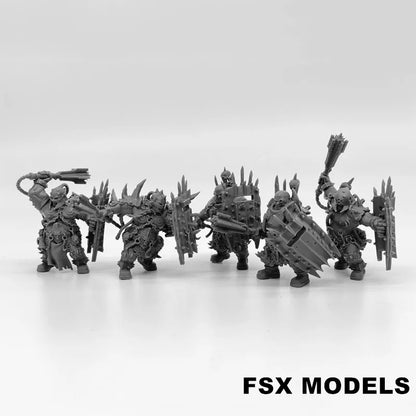 Pack of Abhuman Giants Resin Model Kit 28mm Scale Minitaure Resin Doll Tabletop War Gaming Unpainted Soldier Figures